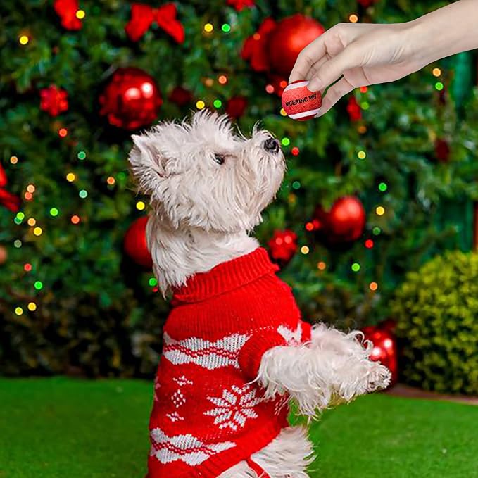 X-Small Dog Tennis Balls Dog Toys Ball 1.5" Pack of 12, Fit Ball Launchers