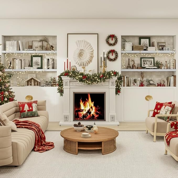 Vivelove Single Floating Shelves 36 Inches, 36 x 10 inch Deep x 1.8 in Thick, Long Floating Shelves for Bedroom, Living Room, Kitchen, Office, Shelves for Wall, Modern Home Decor, White