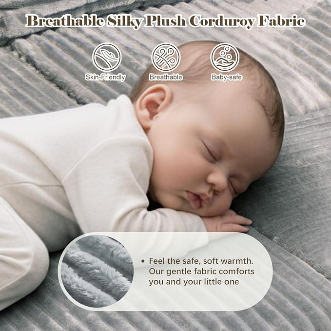 106'' Boneless Couches for Living Room, L Shaped Modular Sectional Sofa with Chaise Lounge, Faux Rabbit Fur & Layered Cushion Deep Seat Cloud Couch, No Assembly (Grey, 130 U Shaped)