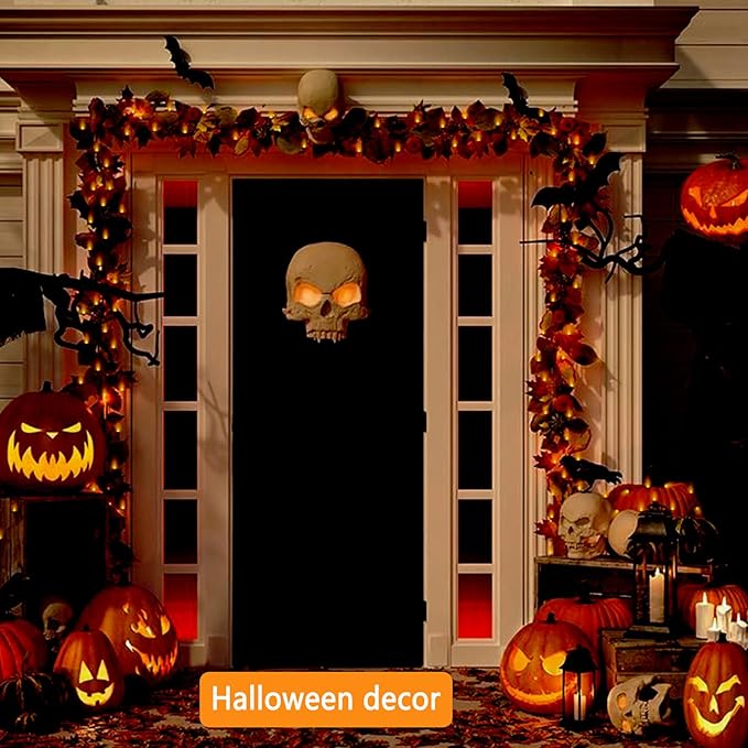 Kwaiffeo Orange Halloween Lights 500LED 164FT 8 Modes Orange String Lights Outdoor Indoor for Halloween Decorations Fall Decor Yard Tree Party Outside