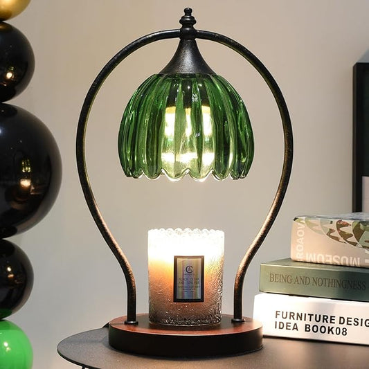 Timer Candle Warmer Lamp: Dimmable Candle Warmer Wax Melts Warmers for Jar Candles with 2 Bulbs, Birthday Gifts for Men Women, House Warming Gifts New Home Decor for Bedroom Living Room