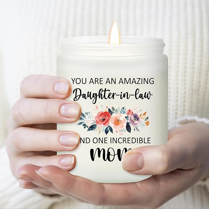 Daughter in Law Gifts Ideas - Birthday Mothers Day Christmas Gifts for Daughter in Law - Lavender Scented Candle