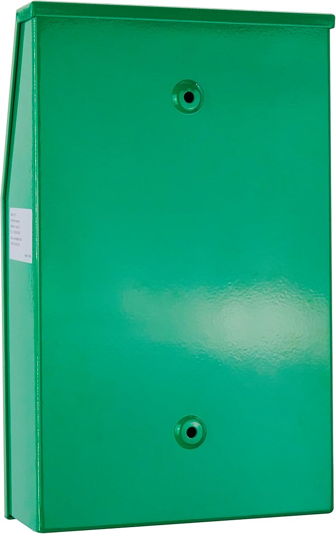 Aluminum Outdoor Dog Bag Dispenser with Pick Up After Your Dog Sign - Wall Mounted Poop Bag Dispenser for Pet Waste -Included Lock and Mounting Hardware