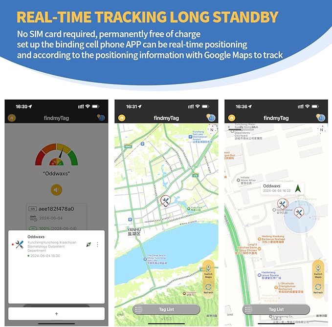 Mini GPS Tracker for Vehicles,Car GPS Tracker Portable Real Time Hidden GPS Tracking Device, Global Coverage Location for,Kids,Dogs. No Subscription Required/No Monthly Fee/No SIM Card Required1
