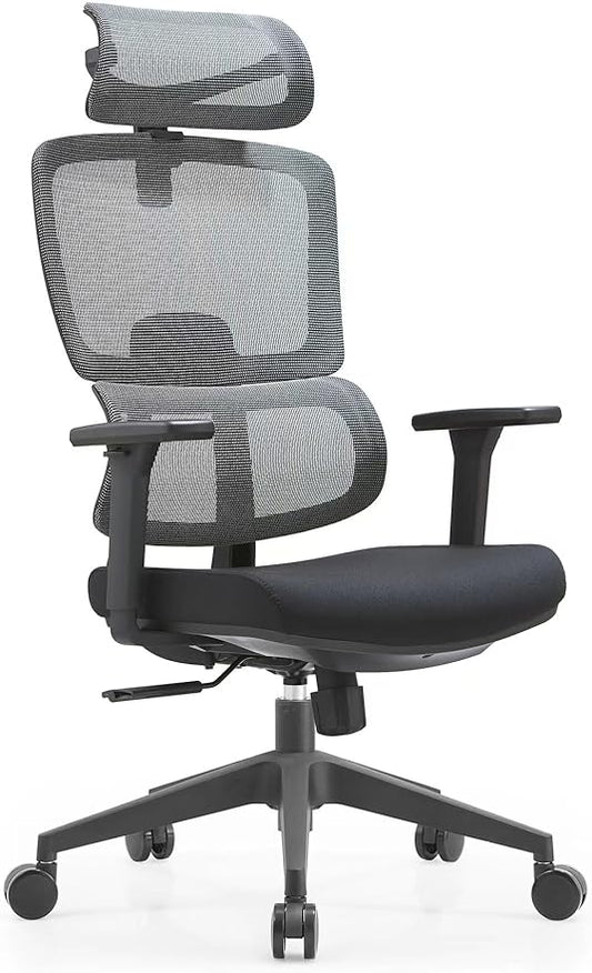 Premium Mesh Executive Home Office Desk Chair, with Ergonomic Lumbar, Black