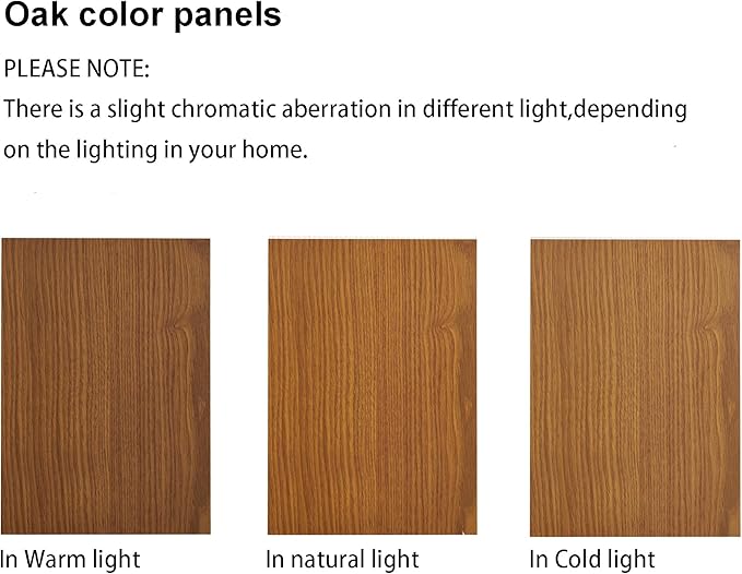 Goujxcy Lighted Curio Cabinet, Modern Floor Standing Glass Curio Cabinet Display Case Cabinet with Adjustable Shelves, Mirrored Back Panel and Tempered Glass Doors for Home/Office (Oak)