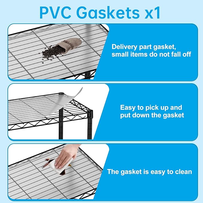 SINGAYE 3 Small Shelves Storage Shelf Wire Shelving Unit Metal Shelf Adjustable Organizers Storage Shelving with Wheels for Bathroom Laundry Room Kitchen Pantry11.5”D x 17.3”W x 30”H Black