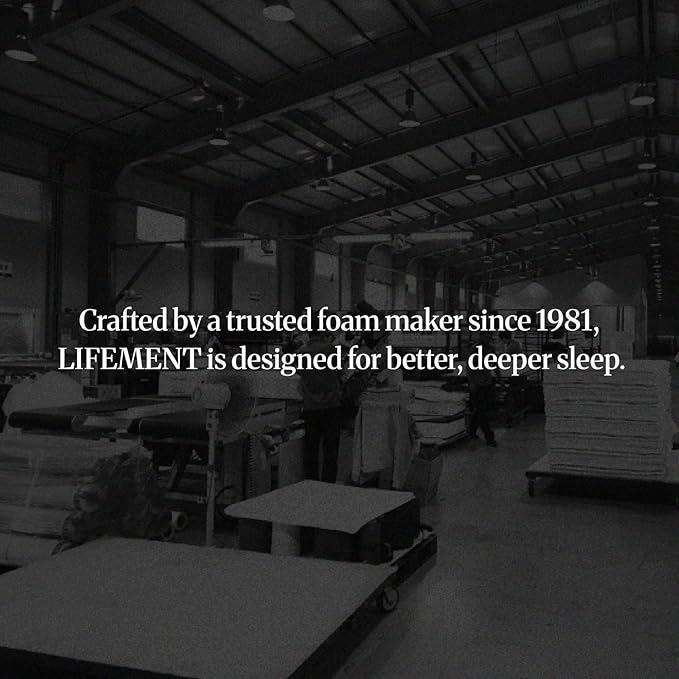 LIFEMENT Basic Full Cooling Gel Infused Memory Foam Mattress in a Box | Medium Firm Bed, Fiberglass Free, Certified Pressure Relief Foam, Cooling Comfort Sleep, 8 Inch