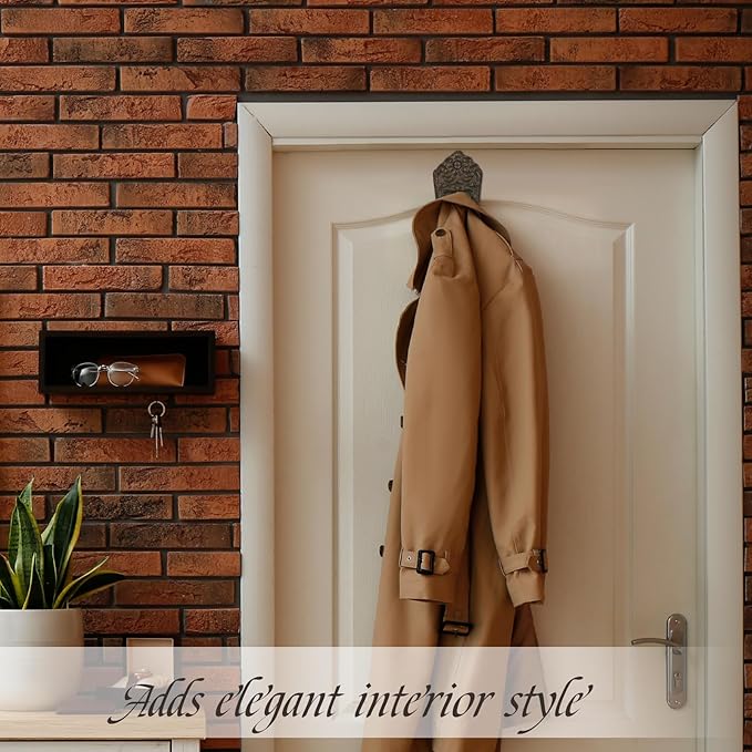 2 Pack Decorative Vintage Cast Iron Wall Hooks Ocean Theme Key Wall Holder for Hanging Coats Key Bags Hats Towels Hanger Rustic Farmhouse Decor