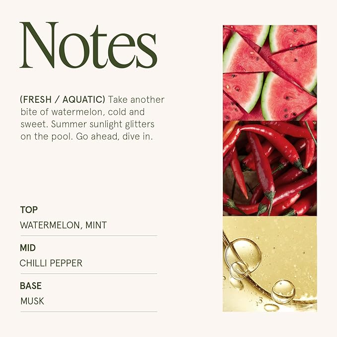 LA JOLIE MUSE Watermelon Mint Zest Candle - Eucalyptus, Sage, Lavender | 12 oz Large 2-Wick Soy Wax Candle | 60 Hours Clean Burn | Gift-Ready for Hosts & Gatherings | Elegant Home Décor