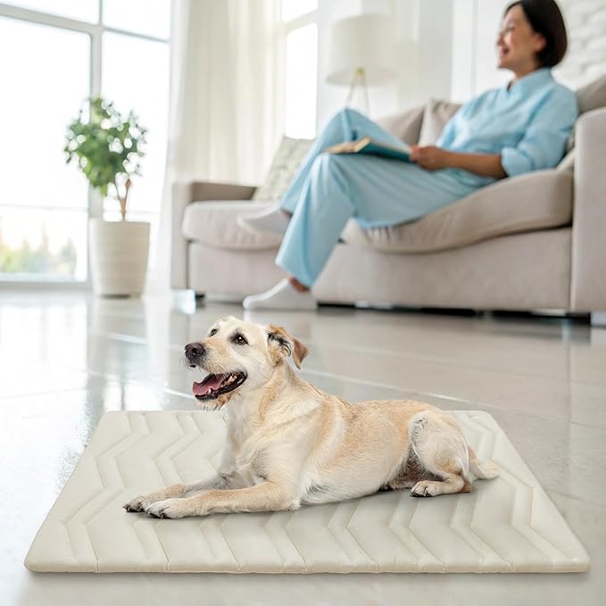 SCENEREAL Dog Cooling Mat for Crate, Thicken Self-Cooling Dog Pad Reversible (Cool & Warm), 36"x23" Pet Cool Bed for M Large XL Dogs,Kennel Sofa Mats Machine Washable, Durable Non-Toxic Gel, Outdoor