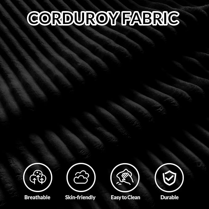 ANONER 103" L-Shaped Cloud Couch with Chaise, Modular Sectional Corner Sofa with Deep Seat, Modern Minimalist Boneless Couch, Free Combination Couches for Apartment (Black)