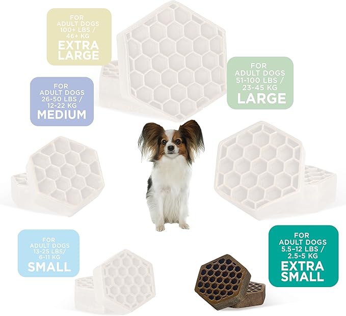 Yummy Combs Dog Dental Treats – Fish & Egg Protein – Vet VOHC Approved, Removes Tartar – A Daily Teeth Cleaning Treat for Extra Large Dogs (15 Count)