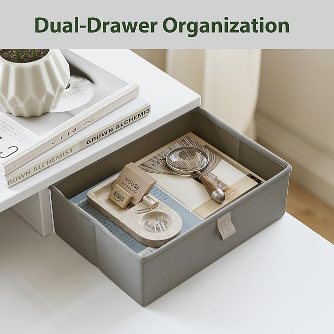 Agilestic L Shaped Electric Standing Desk with 2 Drawers, 63 Inch Ergonomic Adjustable Height Desk with Storage, Corner Desk Sit Stand up Computer Table for Work Office Home, White