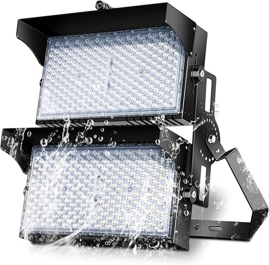 900W Led Stadium Lights, IP66 High Power Outdoor Sport Court Arena Light Pro-Grade High Mast Lighting with Dimmable 10KV Surge Protection Commercial and Industry for Large Area Lighting