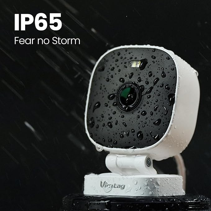 VIMTAG Upgrade 2.5K Security Camera Indoor Outdoor, 2.4G& 5G Color Night Vision Cameras for Home Security Baby Pet Dog Cat with Phone APP, Motion Detection 2-Way Audio, Work with Alexa Cloud, 2 Pack