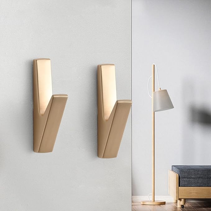 5 Pack Coat Hook,Wall Hooks,Coat Hooks Wall Mount, Metal Wall Hooks Holder for Hanging Clothes, Hats, Bags, Towels, Keys