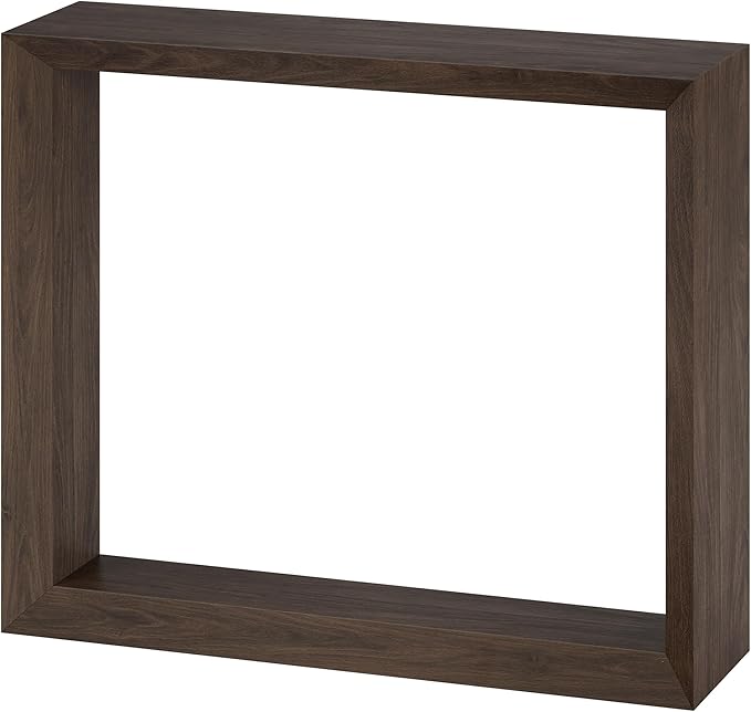 Henn&Hart 36'' Wooden Rectangular Console Table Entryway Table, Sofa Table for Entryway, Living Room, Couch, Hallway, or Office, Alder Brown