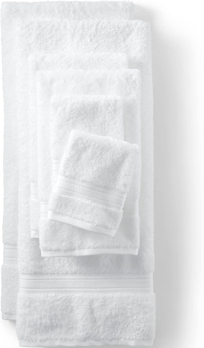 Lands' End Supima Towel White 6 Piece Towel Set