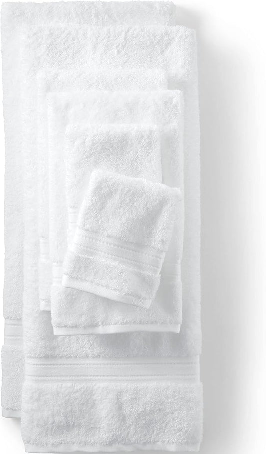 Lands' End Supima Towel White 6 Piece Towel Set