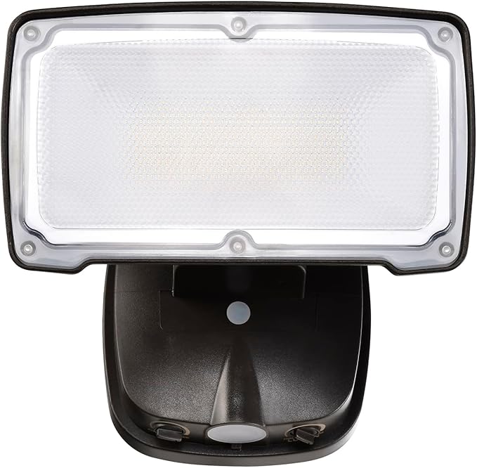 26W Flood Lights Outdoor, CCT Integrated LED Security Light Fixture, 1 Head Exterior LED Outdoor Light with Dusk to Dawn Control, ETL Water Resistant for Garage, Yard, Porch (Bronze)
