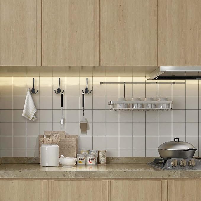 IBosins 18 Pack Big Heavy Duty Three Prongs Coat Hooks Wall Mounted with 36 Screws Retro Double Utility Rustic Hooks for Thick Coat, Big Heavy Bag