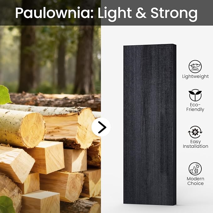 BAYKA Wall Mounted Floating Shelves, Wood Floating Wall Shelf for Books & Decor, Small Space-Saving Display & Organizer（Black，Set of 4）