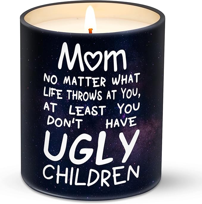 Gifts for Mom from Daughter, Son - Christmas Gifts for Mom, Wife, Women - Moms Birthday Gift Ideas, Cool Birthday Gift for Moms - Funny Christmas Candle, mom Soy Wax Candle