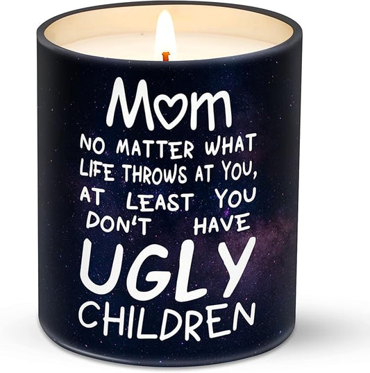 Gifts for Mom from Daughter, Son - Christmas Gifts for Mom, Wife, Women - Moms Birthday Gift Ideas, Cool Birthday Gift for Moms - Funny Christmas Candle, mom Soy Wax Candle