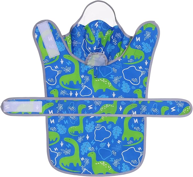 HDE Dog Raincoat with Clear Hood Rain Jacket Poncho for Small Medium Large Dogs Dinosaurs - L