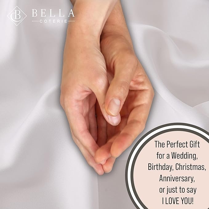 Bella Coterie Luxury Bamboo Viscose 34” Split Top King Size Sheet Set | 1 Fitted Sheet for Sleep Number & Adjustable Beds | 100% Organically Grown | Cooling & Soft | 18” Deep Pocket [White]