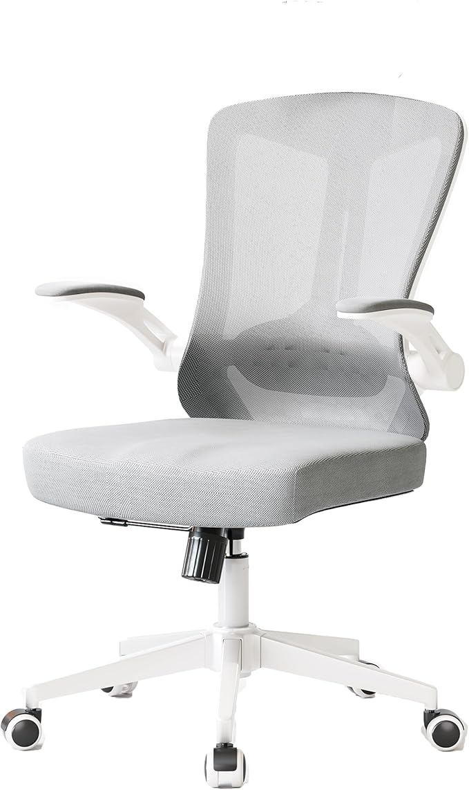 Mesh Office Computer Desk Managerial Executive Chair, Ergonomic High Back Comfy Swivel Gaming Home Chairs with Wheels, Comfortable Lumbar Support, Comfy Arms for Study,Home,Bedroom