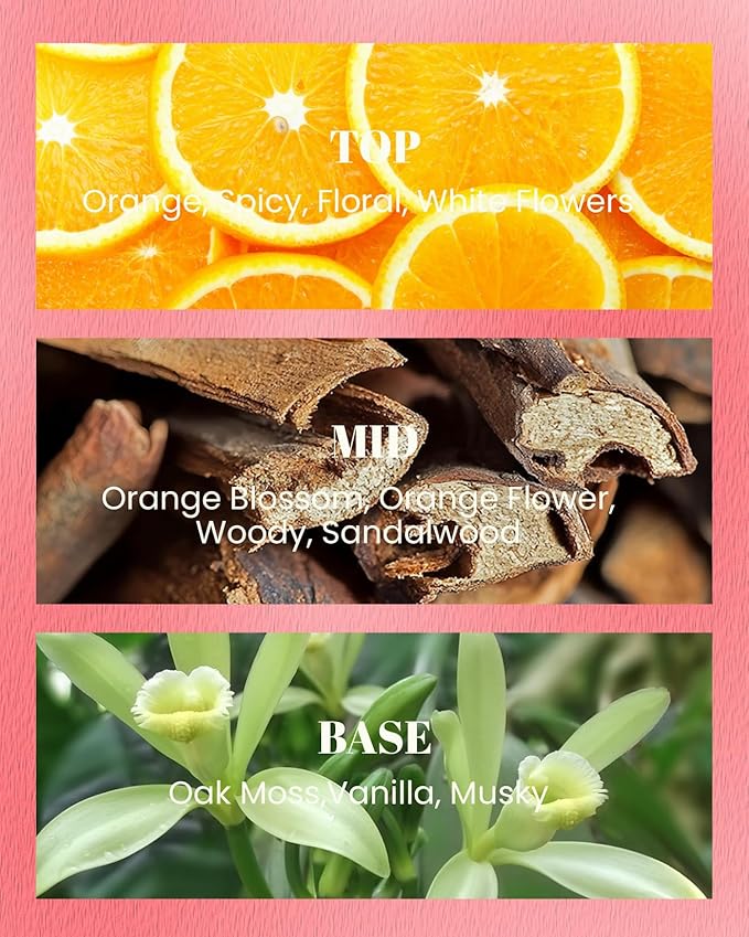 M&SENSE Neroli Saffron Scented Candles-Vegan Soy Wax, No Toxin 10oz 42-Hour Long Burning Time, Fall Winter Cozy Stress Relief Candle for Home Fragrance, Thanksgiving Christmas Housewarming Gift