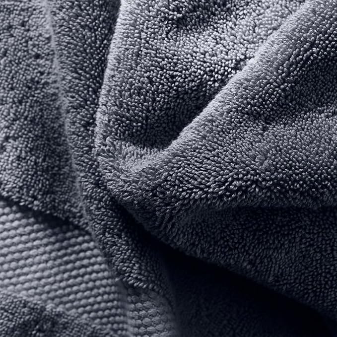 BOLL & BRANCH Plush Bath Sheet Set - Mineral - 6 Piece - Includes 2 Oversized Bath Sheets, 2 Hand Towels & 2 Washcloths - 100% Organic Cotton - Ultra Soft & Luxurious - Quick Absorbing