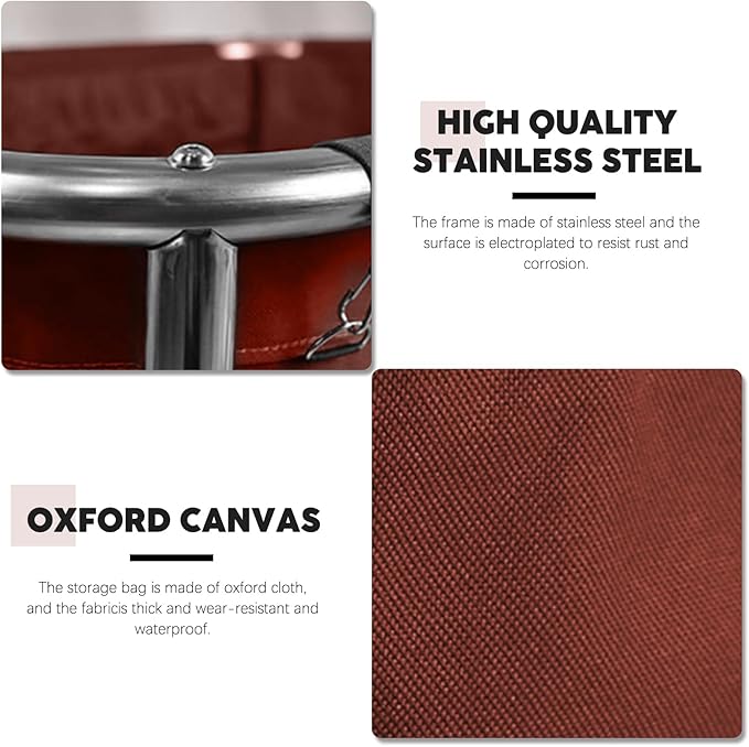 Commercial Laundry Cart on Wheels, 11.35 Bushels Large Roller with Removable Waterproof Canvas Lined Basket, Heavy Duty Stainless Steel for Hotels and Hospitals