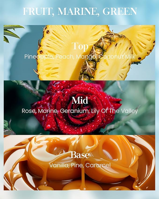 M&SENSE Oceanic Breeze Scented Candles Large Summer Candle, Beach Soy Candles 21.2oz 120 Hour Slow Burning,Aromatherapy Candle for Stress Relief Meditation Relaxing