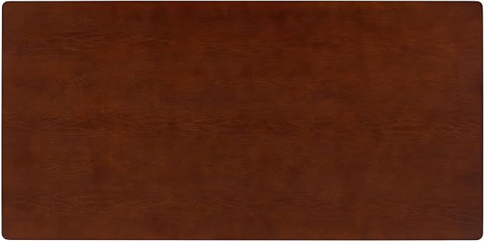 NTC Mingle 71 Inch Modern Design, Rectangular Dinner Table for Dining Room, Living Room Furniture, Effortless Assembly, Dark Walnut