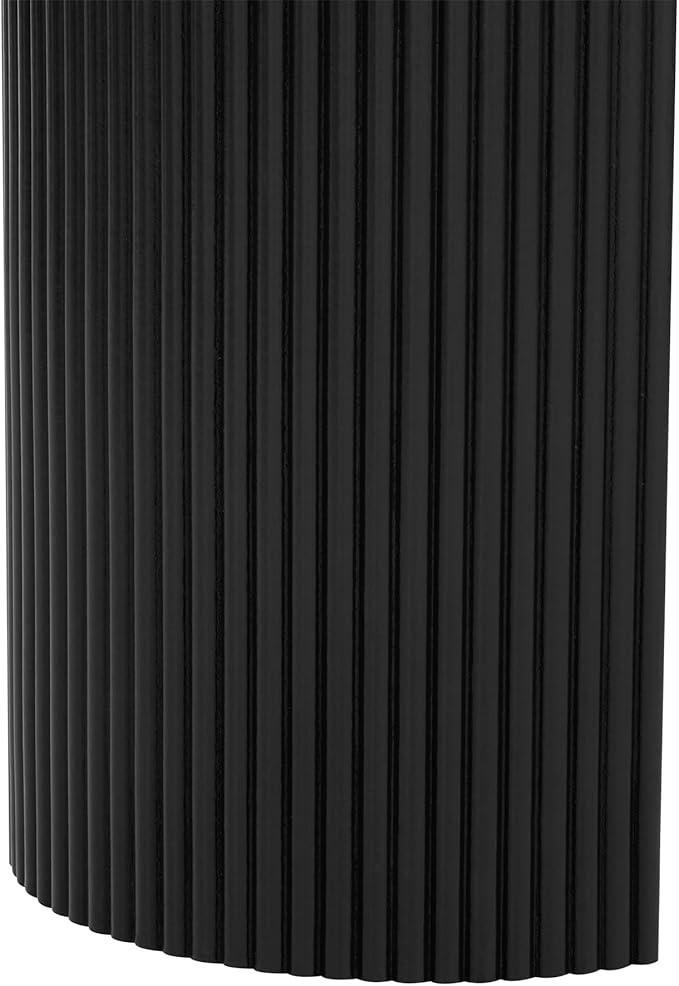 58.2-Inch Console Table with Dual Drawers, Pine Veneer, Natural Wood Grain, Striped Design, Arched Legs, Adjustable Feet for Living Room, Hallway, Foyer