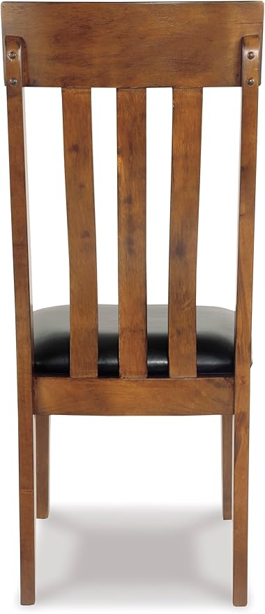 Signature Design by Ashley Ralene Rake Back 19" Dining Room Chair 2 Count, Medium Brown