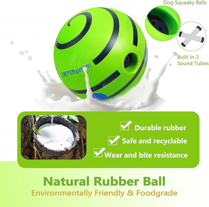 Dog Toys,Interactive Dog Balls for Large Dogs,Durable Vinyl for Training, Teeth Cleaning & Energy Release
