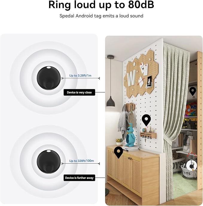 Air-Tag Item Finders with Apple Find My APP (Android Compatible) Air Tags Help You Track Your Keys, Wallet, Luggage, Backpack, Super Lightweight (1 PC)