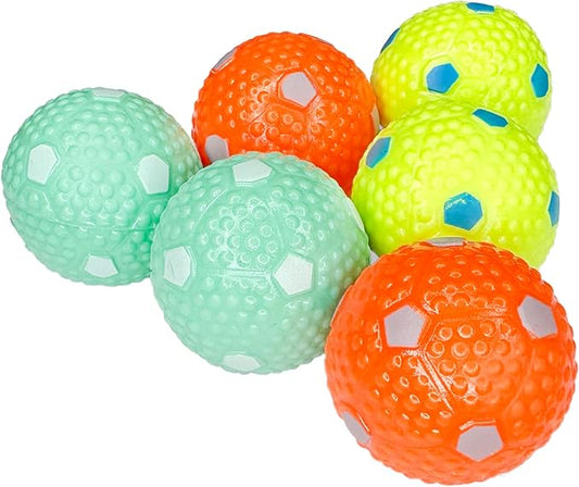 Crafts Central 6 PCS Latex Balls for Small and Medium Size Dogs - for Automatic Dog Ball Launcher, Playing Fetch, and Dog Toy
