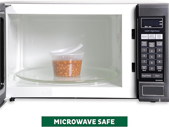 Freshware Food Storage Containers [36 Set] 16 oz Plastic Deli Containers with Lids, Slime, Soup, Meal Prep Container BPA Free Stackable Leakproof Microwave/Dishwasher/Freezer Safe (Pack of 10)