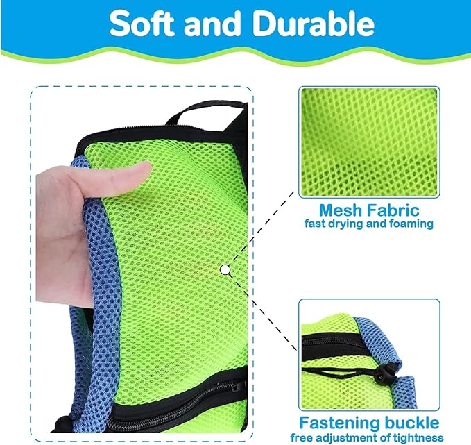 AWOOF Cat Grooming Bag Adjustable Cat Bathing Bag Anti Scratch Bite Polyester Soft Durable Mesh Cat Shower Bag for Small Medium Large Cats