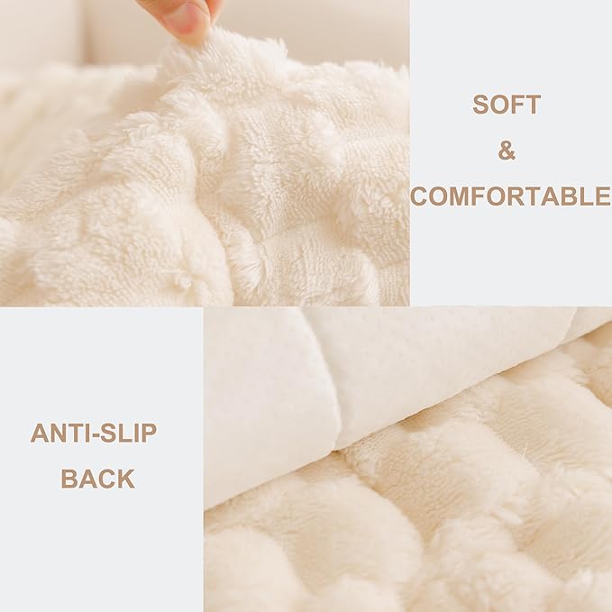 Mivnue Pet Couch Cover, Couch Covers for Dogs, Washable Dog Sofa Covers Couch Protector, Fuzzy Non Slip Couch Slipcover Pet Friendly