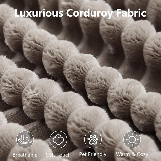 167.7" Sectional Cloud Couch for Living Room, Stupendous U Shaped Sofas, Modular Floor Deep-Seat Sofa, Big Comfy Corduroy Couches Set with Fluffy Memory Foam, No Assembly Required, Camel