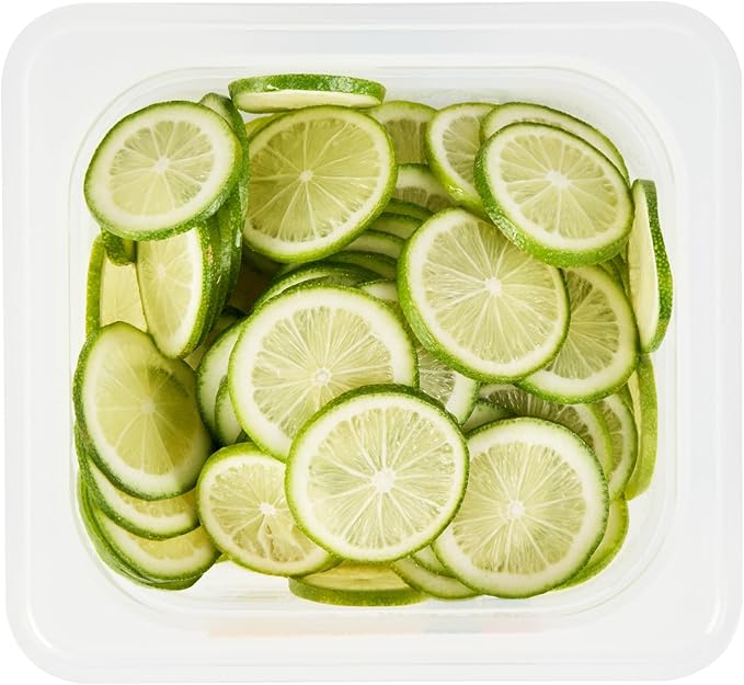 Restaurantware Food Pans Pack of 10 Plastic Square Food Containers 1/6 Size with Traceability Label, Storage Containers Dishwashable Hot Cold Friendly for Restaurants Buffet Commercial Use