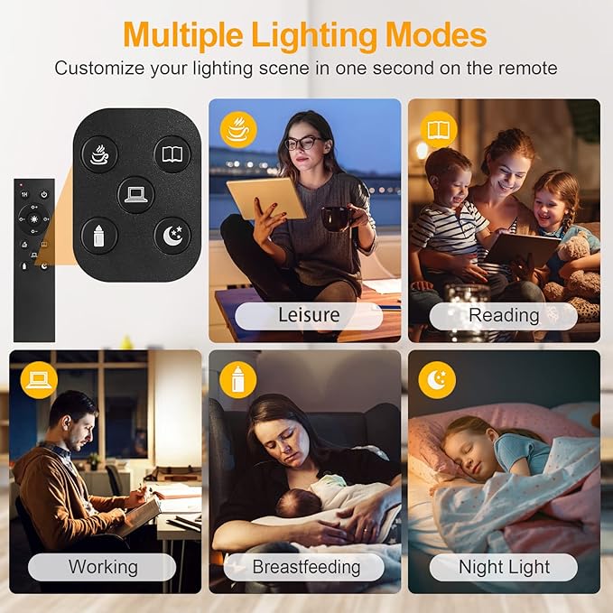 OUTON Floor Lamp, 30W/3000LM LED Modern Torchiere Sky Lamp, Dimmable Bright Standing Tall Lamp with 4 Color Temperatures, 1 Hour Timer, Remote Touch Control for Living Room Bedroom, Office, Bronze