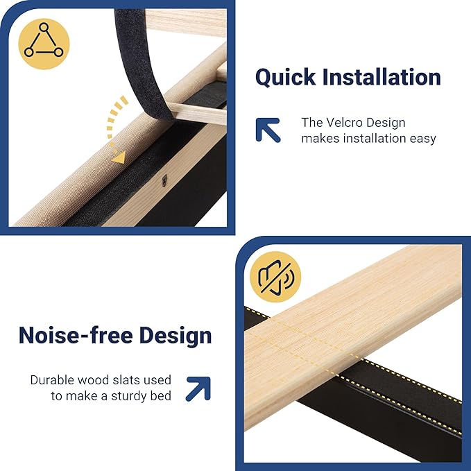 Allewie Vertical Tufted Full Size Upholstered Platform Bed Frame with 2-Tier LED Storage Headboard & 2 Storage Drawers, USB & Type-C Charging Ports, Noise-Free/No Box Spring Needed, Beige