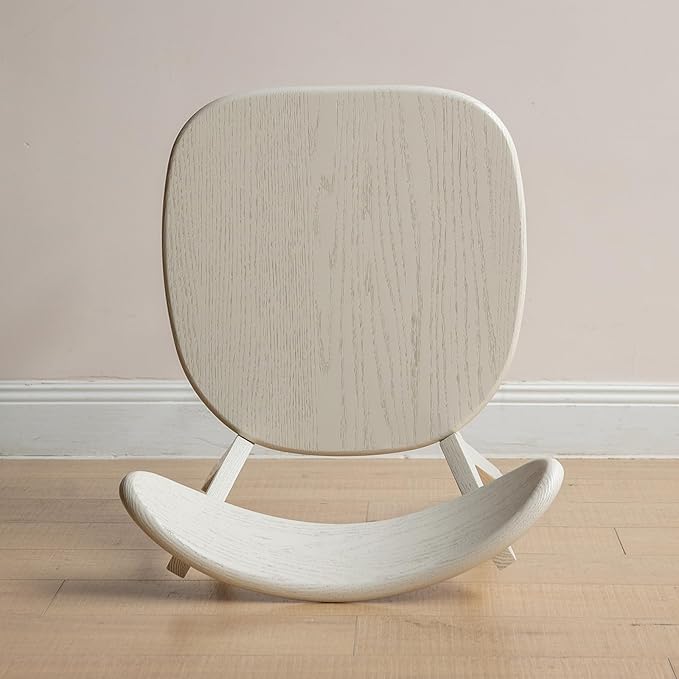 White Wood Dining Chair,FAS Grade Oak Dining Chair, Sturdy Outer Sword-Leg Design in White Finish for Dining Room,Restaurant, Cafe, and Modern Home Kitchen,Easy Assembly,400 lb Capacity